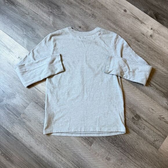 Cat & Jack Gray Red Plaid Long Sleeve Tee Dinosaur - Picture 5 of 6